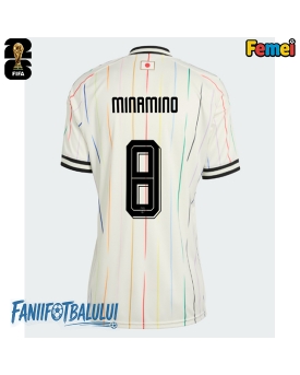 Japonia Takumi Minamino #8 Echipament de Fotbal Replică Mondial 2026 Femei Deplasare